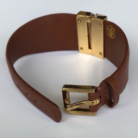 Tory Burch Leather Cuff Bracelet - Picture 6 of 8